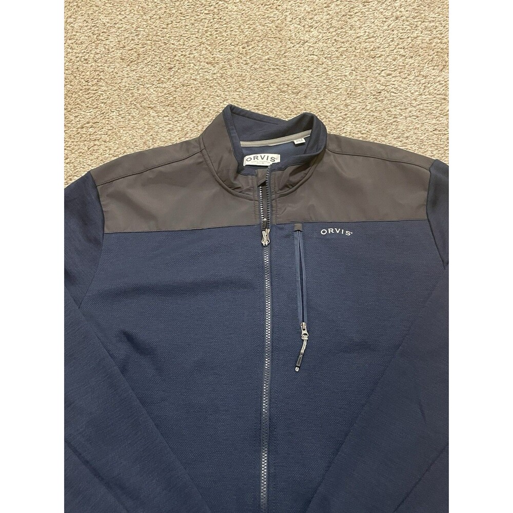 Orvis Bonded Mesh Mixed Media Performance Jacket, Blue/Gray, Size XL - Picture 2 of 4